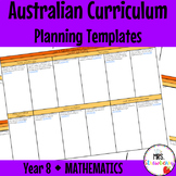 Year 8 MATHEMATICS Australian Curriculum Planning Template