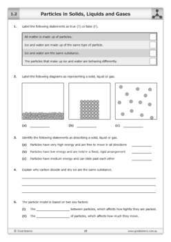 year 8 chemistry australian curriculum workbook by good science worksheets