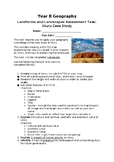 Year 8 Geography Uluru Map Assessment Task and Rubric (dif