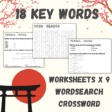 Year 8 History - Feudal Japan Vocabulary Worksheets (Do-No