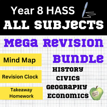Preview of Year 8 Humanities and Social Sciences (HASS) All Subjects Revision Bundle