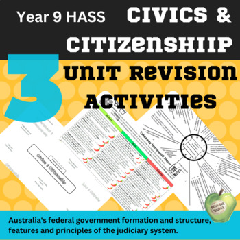Preview of Year 9 Civics & Citizenship Unit: 3 Revision Activities