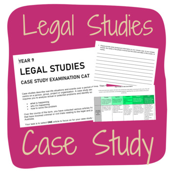 Preview of Year 9 Legal Studies- Case Study Assessment Task