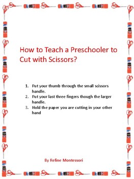 How to Teach a Preschooler to Cut with Scissors 