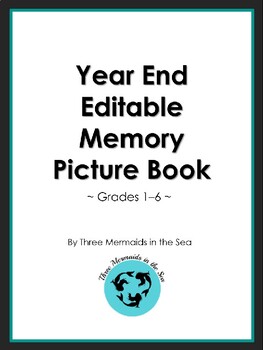 Preview of Year End Editable Memory Picture Book
