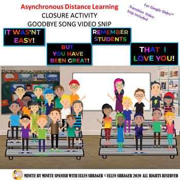 Preview of Year-End Goodbye Video and Closure Activity - Memory Book - DL Distance Learning