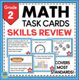 2nd Grade Math Task Cards End of the Year Review All Stand