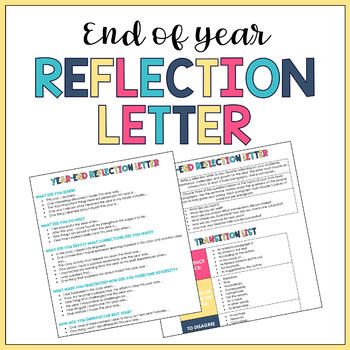 Preview of Year End Reflection Letter