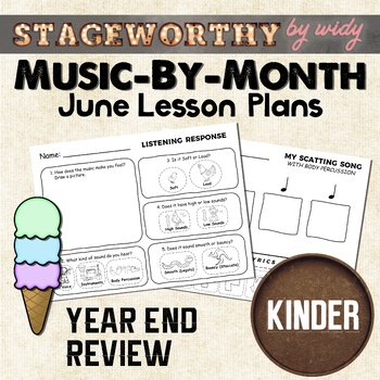 Preview of Music End of Year Review - Kindergarten Music - June Music Lesson