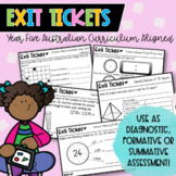 Year Five Math Exit Tickets | Australian Curriculum Aligne