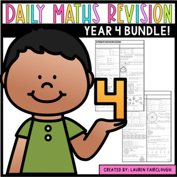 Preview of Year Four Maths Revision Bundle