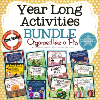 Preview of Year Long Activities BUNDLE