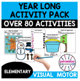 Year Long Activity Visual Motor Fine Motor Bundle Occupati