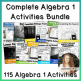 Year Long Algebra 1 Activities Bundle