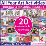 Seasonal Art Activities, Coloring Pages and Writing Prompt