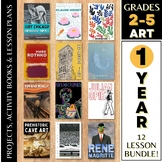 Year Long Art Curriculum with Activity books, Lesson plans