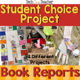 Year Long Book Report Projects: 34 Choices! Fiction or Non