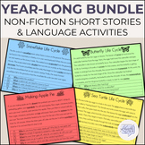 Year Long Bundle: Non-Fiction Short Stories &  Language Ac