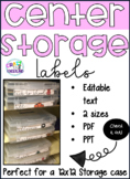 Year-Long Center Storage Labels