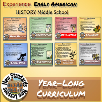 Preview of Year-Long Curriculum American History Social Studies EXPERIENCING HISTORY