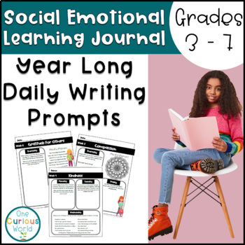 Preview of Year Long Daily Writing Prompts for Social Emotional Classroom Management