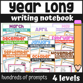 Year Long Differentiated Writing Notebook Bundle