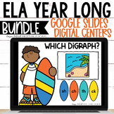 Year Long Digital Phonics & Grammar ELA Centers on Google 