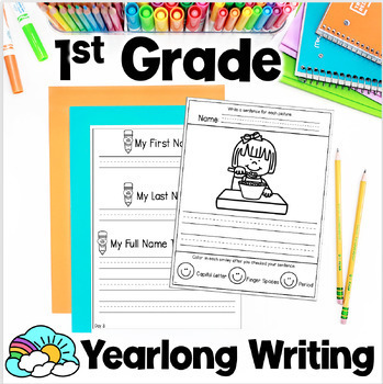 Preview of Year Long First Grade Writing Bundle