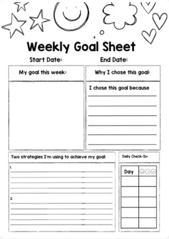 Preview of Year Long Goal Setting Workbook!
