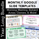 Year Long Google Slides Daily Agenda Templates Centers Mor