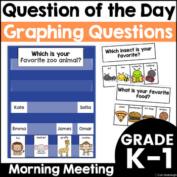 Preview of Question of the Day Whole Class Graphing Questions for Morning Meetings