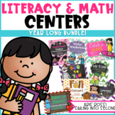 Year Long Literacy and Math Centers Bundle