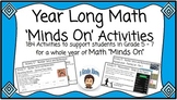 Year Long Math Minds On/Exit Ticket - Grade 5,6,7 Ontario 