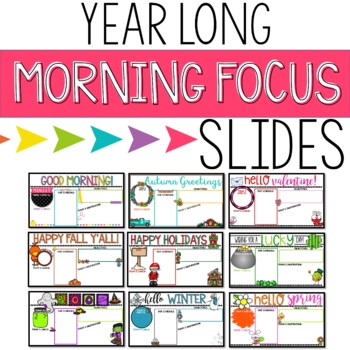 Preview of Year Long Morning Focus Slides