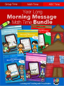 Preview of Year Long Morning Message Math Time