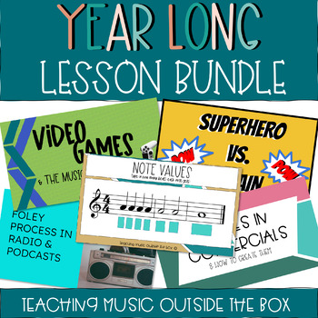 Preview of Year Long Music Appreciation Class Lesson Plans and Units