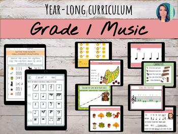 Preview of 1st Grade | Year Long Music Lessons & Curriculum | 30% off