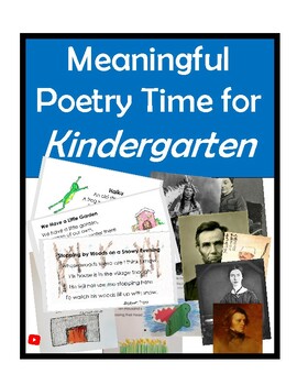 Preview of Meaningful Poetry Time for Kindergarten