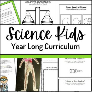 Preview of Year Long Science Curriculum for Preschool and Kindergarten