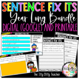 Year Long Sentence Fix Its Bundle Digital (Google Classroo