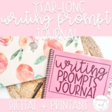 Year Long Weekly Writing Prompts Journal | Grades 6-10 | D