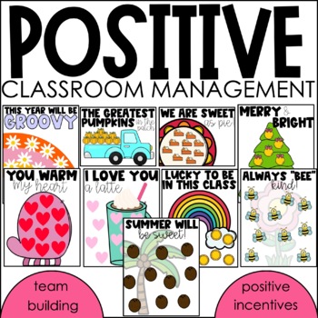 Preview of Year Long Whole Class Reward System Bundle | Positive Classroom Management