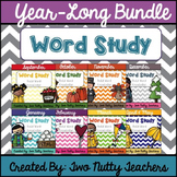 Word Study and Interactive Notebook Bundle: A Year Long Study