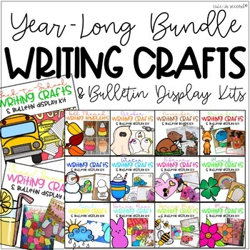 Preview of Year Long Writing Crafts and Bulletin Board Kits