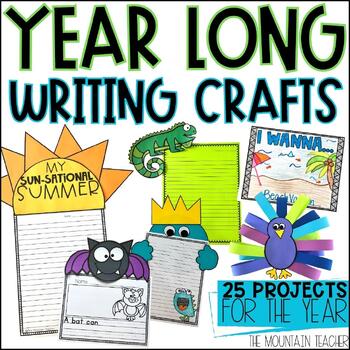 Preview of Year Long Writing Prompts and Curriculum Bundle | Narrative Informative Opinion