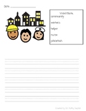 Year Long Writing Journal with Word Bank and Picture Prompts