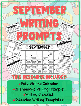 Year Long Writing Prompt Bundle | Monthly Writing Prompts | Daily Prompts