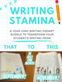 Year Long Writing Prompts-120 Slides Of "Writing Stamina"