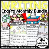 Year Long Writing Prompts Monthly Writing Crafts Growing Bundle