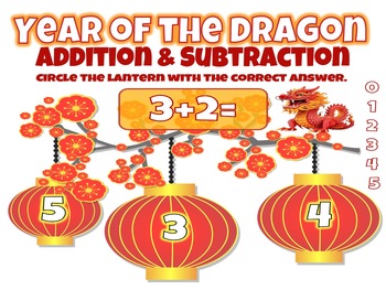 Preview of Year Of The Dragon Addition and Subtraction Within 5